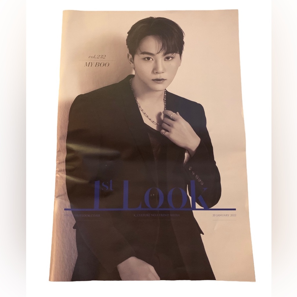 K04 Boo Seungkwan of Kpop Seventeen Korean 1st Look magazine.